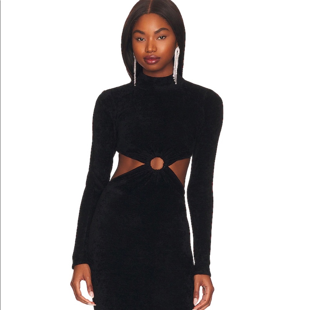 Ronny Kobo Chryssa Knit Dress in Black